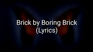 Paramore - Brick By Boring Brick (Lyrics)