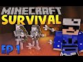 ME PASO MINECRAFT POR PRIMERA VEZ EN MI VIDA / Minecraft Survival #1