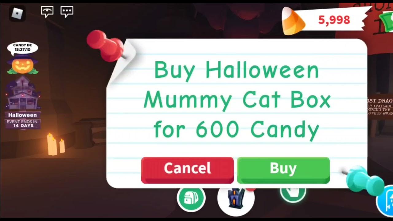 Adopt Me Halloween 2021. How many cat boxes do you open to get the