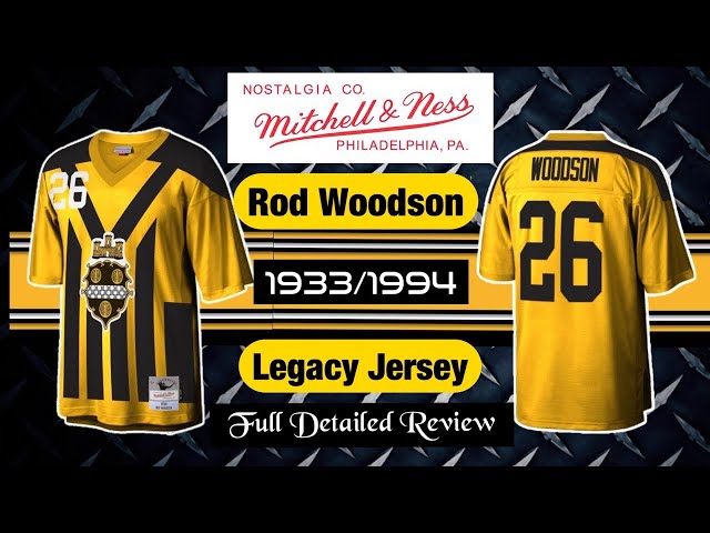 1994 Rod Woodson Pittsburgh Steelers Mitchell and Ness NFL Jersey