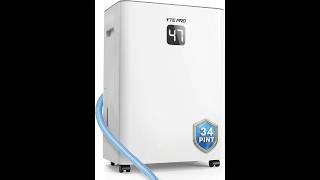 34Pint Dehumidifier for 2500Sq.Ft, Compressor Dehumidifiers for Home, Front LED Digital
