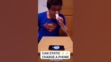 Can Static Electricity Charge Your Mobile Phone? #mobilephone #phone #apple #android #funny #shorts