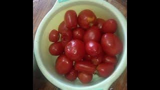 كيفية تحضير عصير الطماطم للتخزين بدون اضافة اي قطرة ماء