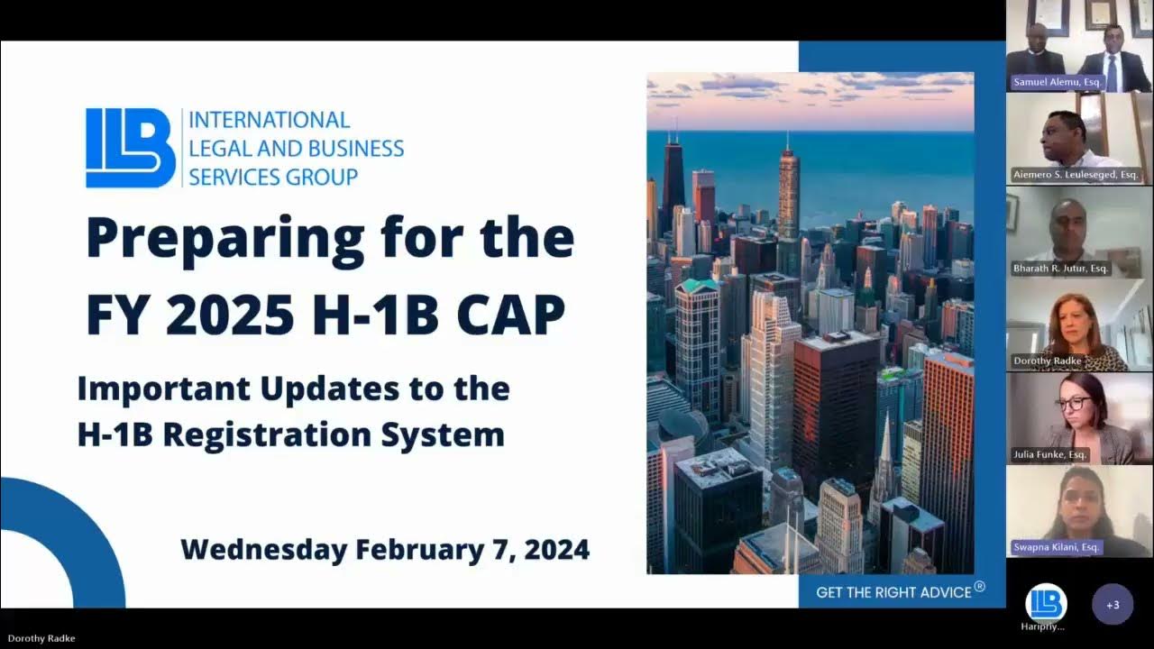 Fy25 h1b cap registrations trends and updates for employers youtube