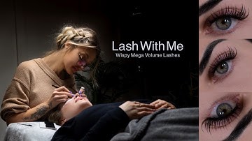 Mega Volume Kim K Wet Lash Tutorial / Eyelash Extensions 101/ Mapping and Styling/ Lash with me