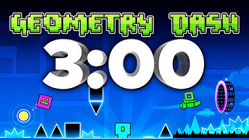 3 Minute Geometry Dash Timer [RICKROLL] 🎵