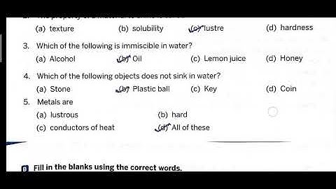 CLASS 6th SUBJECT SCIENCE CH 5 BOOK EXERCISE BY ANUJ YADAV SIR 19 8 20