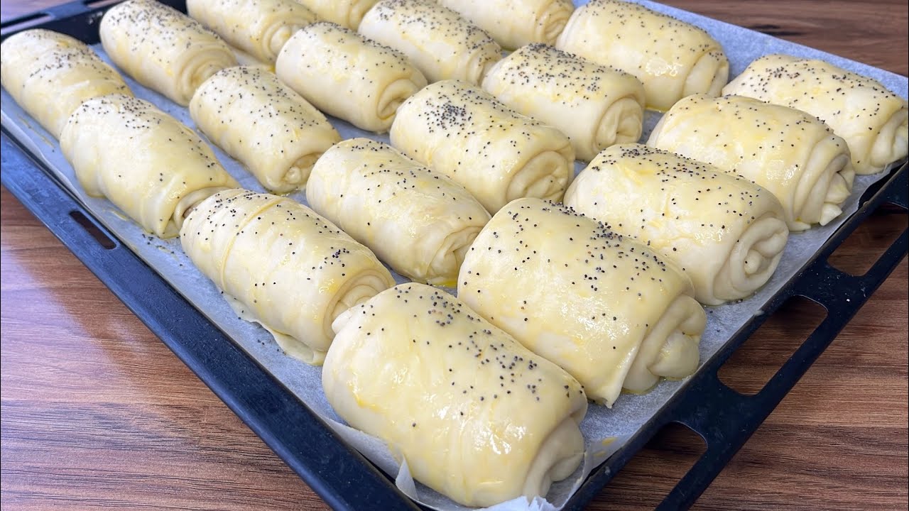 KAHVALTIYA YAPIYORUM 👌YERKEN AĞIZDA ERİYOR ✅HAMURU AKŞAM HAZIRLA SABAH PİŞİR KURUMAYALI POĞAÇA