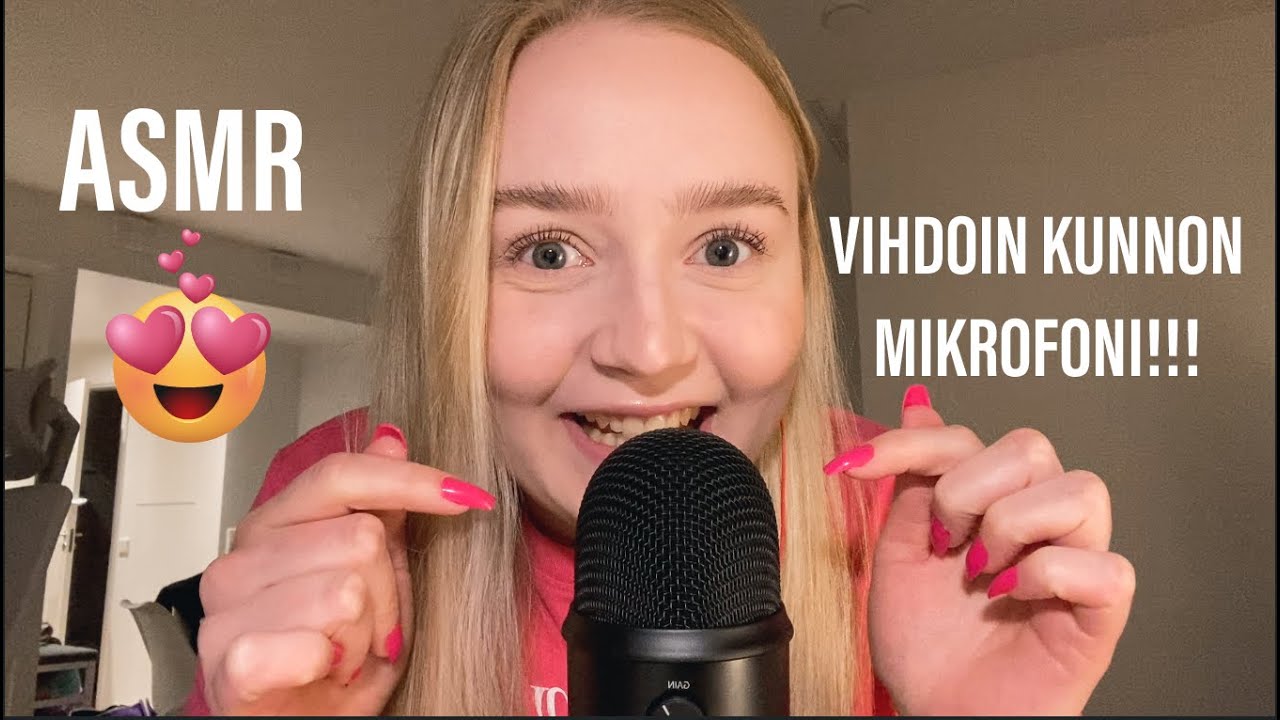 ASMR - Höpöttelyä ja triggereitä! 😍💕 (uusi mikki, naputtelua, mikin sivelyä jne.)