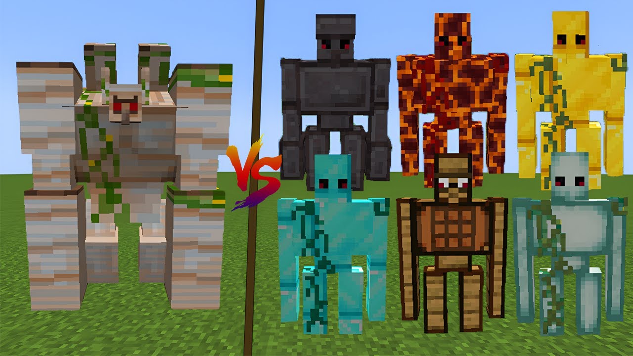 Alpha Mutant Iron Golem vs ALL Golems! Minecraft Mob Battle! 😱 - YouTube