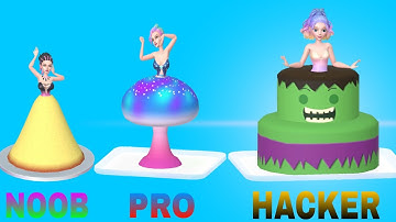 NOOB VS PRO VS HACKER-ICING ON THE DRESS