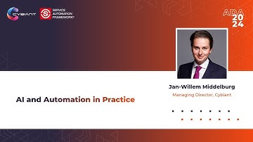 Jan-Willem Middelburg | Opening Keynote: AI and Automation in Practice | ADA2024