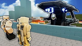 ALIEN TRIPOD BATTLE IN LEGO CITY! - Brick Rigs Roleplay Gameplay - Alien Invasion Survival