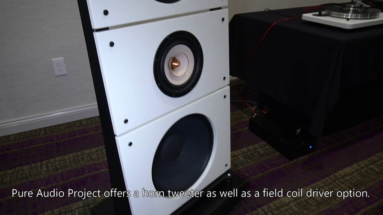 Pure Audio Project Trio15TB Speakers and VPI Cliffwood Turntable at Capital Audiofest 2017