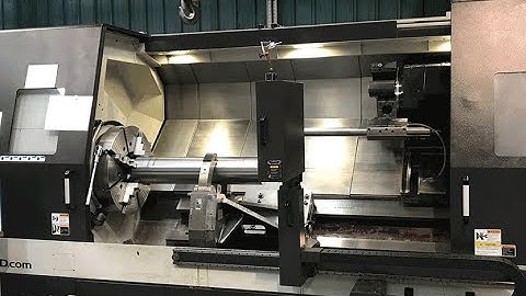 USED Samsung PL80LM Slant Bed CNC Lathe, C Axis & Driven Tools