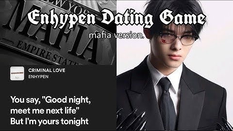 enhypen dating game (mafia ver.) | @star4jaehyun