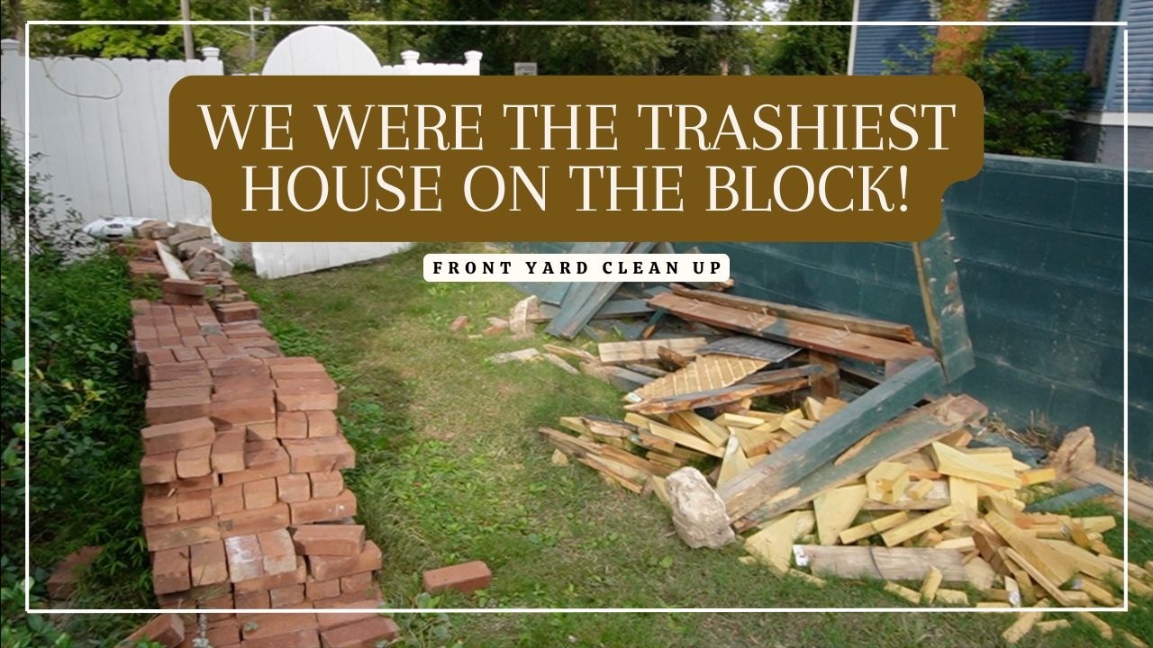 We Are Building a Pergola! + a necessary front yard clean up!