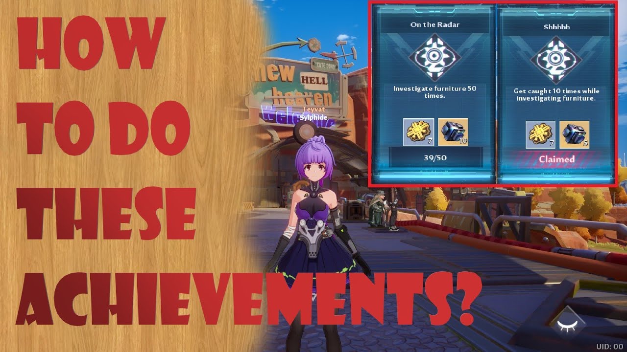 Tower of Fantasy - Achievement Hunting (Investigating Furniture)