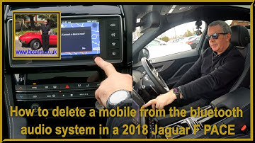 How to delete a mobile from the bluetooth audio system in a 2018 Jaguar F PACE