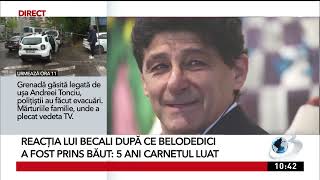 Reacţia lui Gigi Becali după ce Miodrag Belodedici a fost prins băut la volan: 5 ani carnetul luat