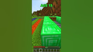 MINECRAFT: HOW TO ESCAPE TRAPS AT DIFFERENT AGES🤯(INSANE)😍 #shorts #minecraft