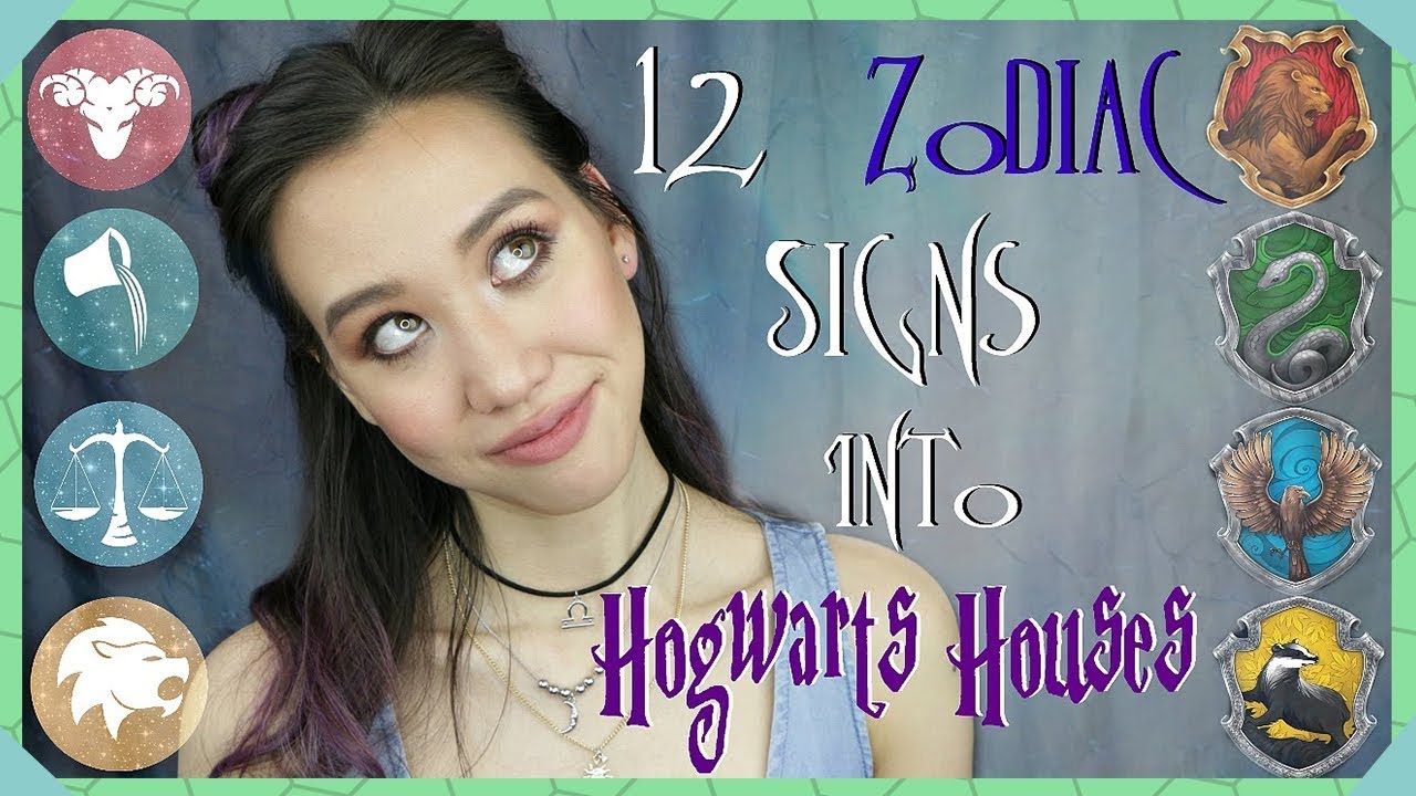 Zodiac Signs Into Hogwarts Houses Youtube