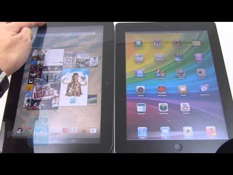 Video: Forskjellen Mellom Google Nexus 10 Og Apple IPad 3 (ny IPad)