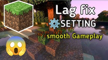 Minecraft lag fix settings | smooth gameplay | #minecraft #minecraftgameplay #mcpe 