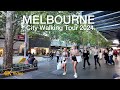 First day of autumn in melbourne city australia 2024 walking tour