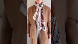 How to Tie a Scarf Like a Pro #howtotieascarf #fashion #youtubeshorts #youtubegrowth #growth #ootd