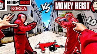 MONEY HEIST REAL vs MONEY HEIST KOREA In Real Life - ( Epic Parkour Action Pov ) | B2F | PART. 1