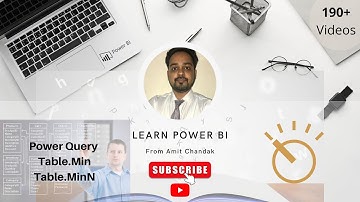 Power BI Beginners 192: Power Query Table.Min, Table.MinN