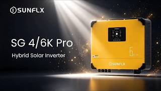Discover 𝐒𝐮𝐧𝐟𝐥𝐱 𝐈𝐏𝟓𝟒 𝐒𝐆 𝟒𝟎𝟎𝟎/𝟔𝟎𝟎𝟎 𝐏𝐫𝐨 Solar Inverter⚡