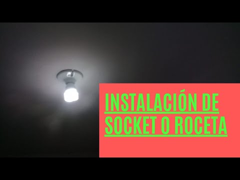 Cómo instalar porta lámpara, roceta o socket cerámico