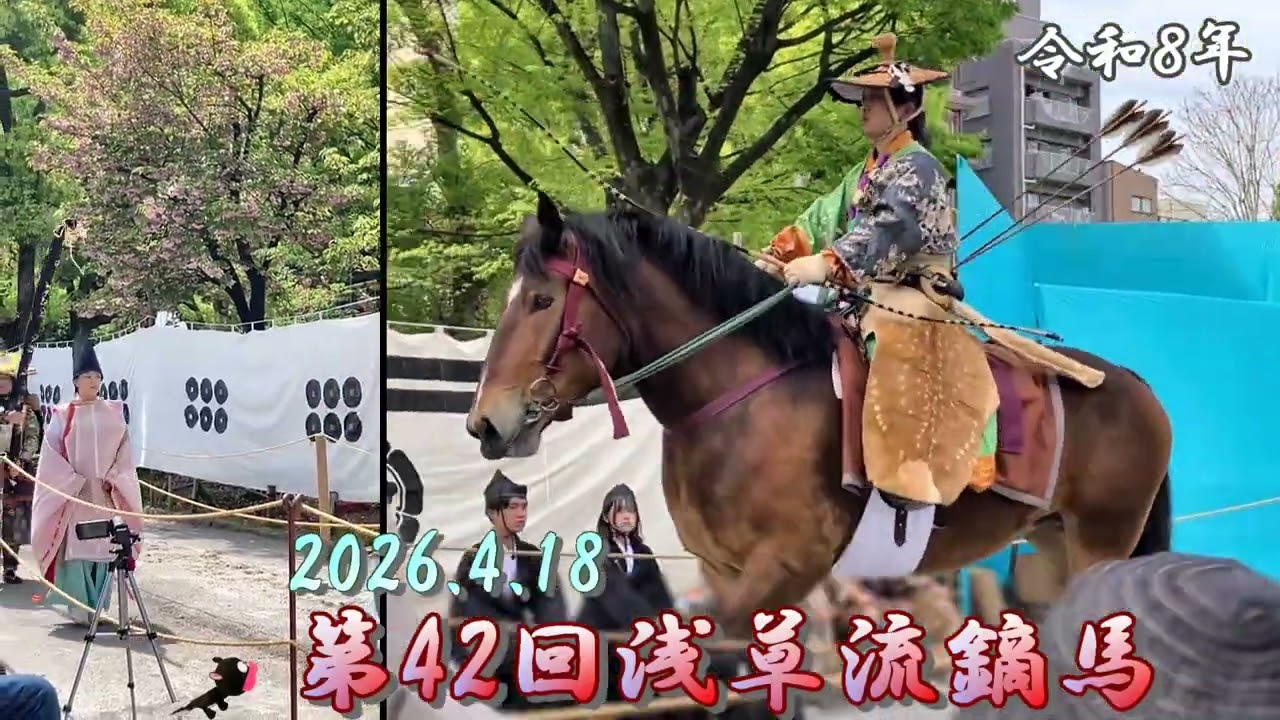 2026.4 【東京Tokyo Event】 浅草流鏑馬 やぶさめ 馬上の弓射ち