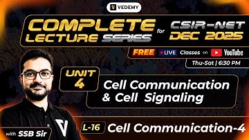 Cell Communication & Cell Signaling | L16 | Cell Communication-4 | Sounak Sinhababu | CSIR Dec 2025|