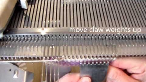 Knitting Machine Tutorial: Short Rows