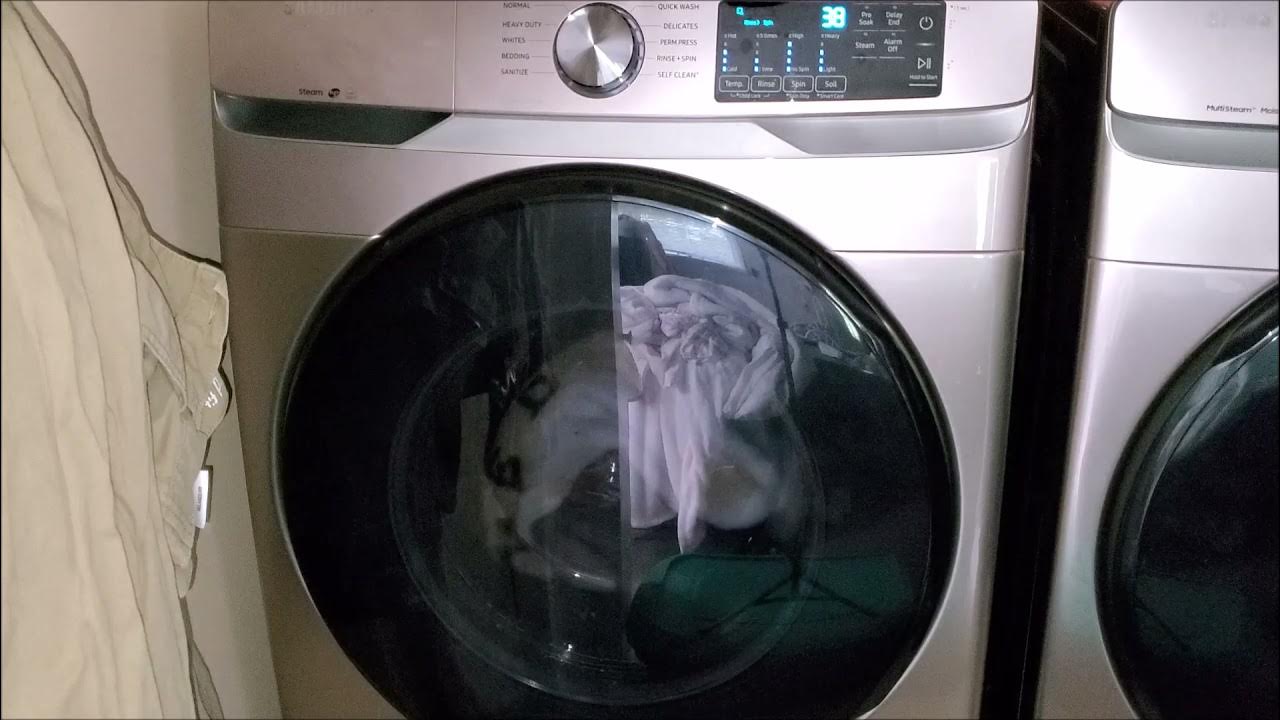Samsung Washer Washing Blankets On Normal Cycle YouTube