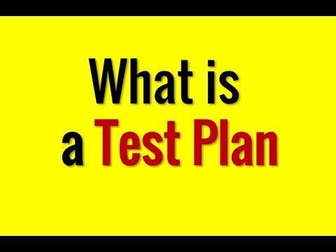 Video: Test planının amacı nedir?