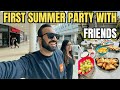 Garden party with friends  finally summer in uk  indian youtuber in england