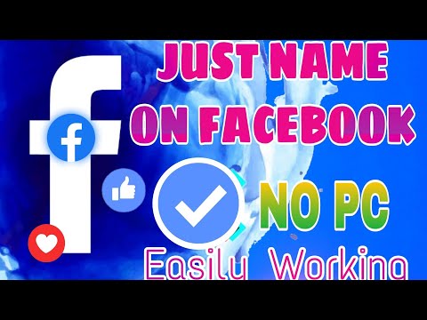 ფეისბუქზე მხოლოდ სახელი / Just Name on Facebook Without Pc