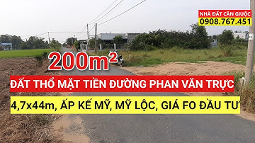 🔴Bán đất Cần Giuộc, 200 m2, Giá F0 1 tỷ 750 mặt tiền đường Phạm Văn Trực, Kế Mỹ, Mỹ Lộc