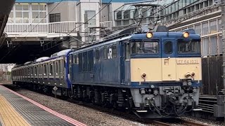 【新津配給】EF64-1031牽引横須賀線•総武快速線E235系1000番台クラJ-19編成配給輸送府中本町駅通過