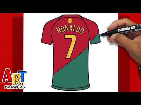 How to Draw Cristiano Ronaldo PORTUGAL Shirt 7