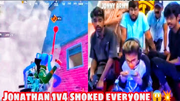 JONATHAN GAMING FIRE 1V4 CLUTCH WITH UMP45 😱 HACKER OR WOTT