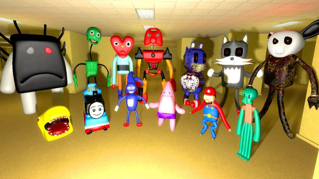 3D MEMES FAMILY IN THE BACKROOMS [Garry's Mod]