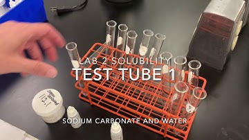 Solubility Lab 2 part 1 test tube 1