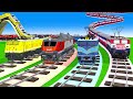  train railroad crossing train animation