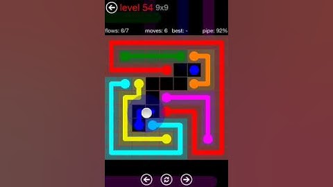 Flow Free - 9X9 Level 54 Mania Walkthrough