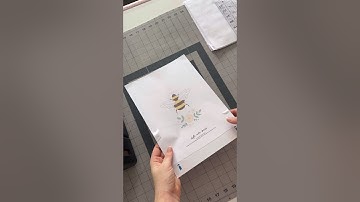 Printing your pattern on fabric at home 🐝  #embroidery #handembroidery #embroiderytutorial